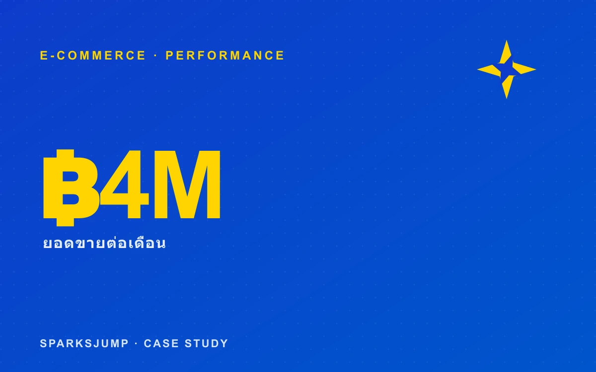 แบรนด์ E-commerce — จาก 0 สู่ 4 ล้าน/เดือน